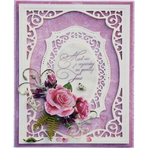 Rectangle Curves Border Frames Layering labels Metal Cut Dies for Card DIY Scrapbooking Embossing Stencil Paper Craft Album Die