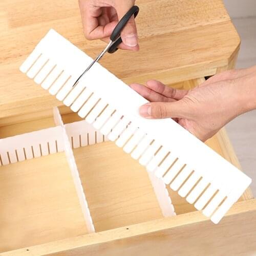 Adjustable Plastic Drawer Divider Storage Shelves DIY Free Combination For Home Space Saving Divider Tools