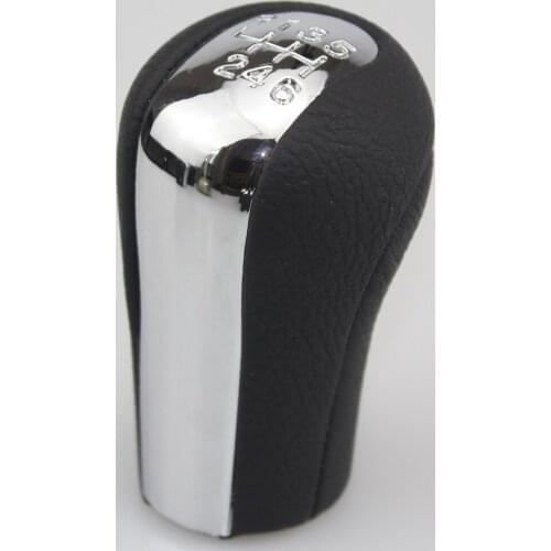 Manual Silver Car Leather Gear shift knob forTOYOTA Corolla