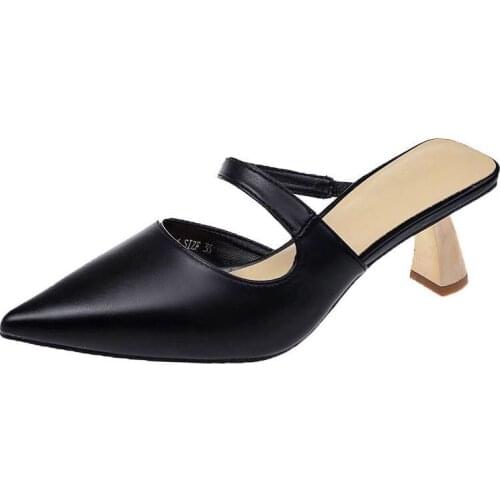 HOT Summer Pointed Toe Heel High Heels Sandals Lady Pumps Slip on Shoes Sexy Women Party Shoes Wedding Slingbacks Classics