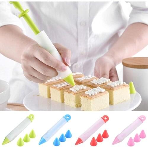 Silicone Food Writing Pen Cake Cookie Cream Pastry Chocolate Decorating Tools DIY Pastry Nozzles kitchen Accessories Cake Tools