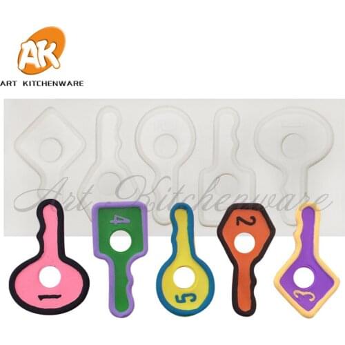 Key Shape Silicone Molds for Cakes Cake Decorating Fondant Mold Chocolate Mousse Mold Baking Tool