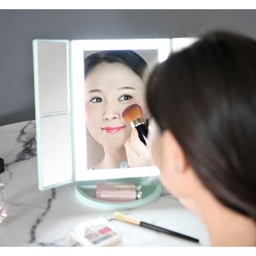 Led Vanity Adjust Mirror Lamp Dressing Desk Student Furniture Dresser Princess Makeup Light Fashion Portable Dormitory Mirror