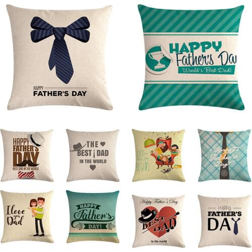 Home decoration tie pattern cushion cover one arrow through the heart pillow cover linen sofa chair decoration 45x45cm