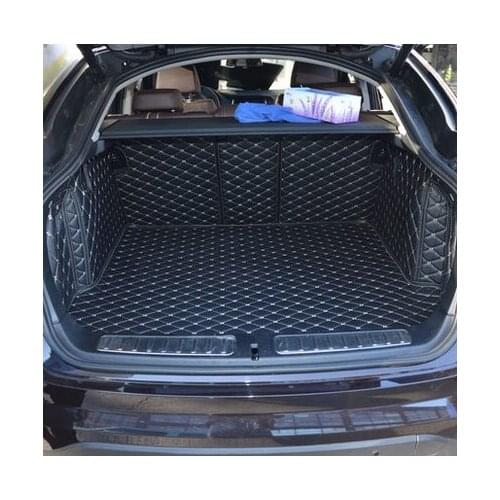High quality! Full set car trunk mats for BMW X4 F26 2018-2014 waterproof cargo liner mat boot carpets for X4 2016,Free shipping