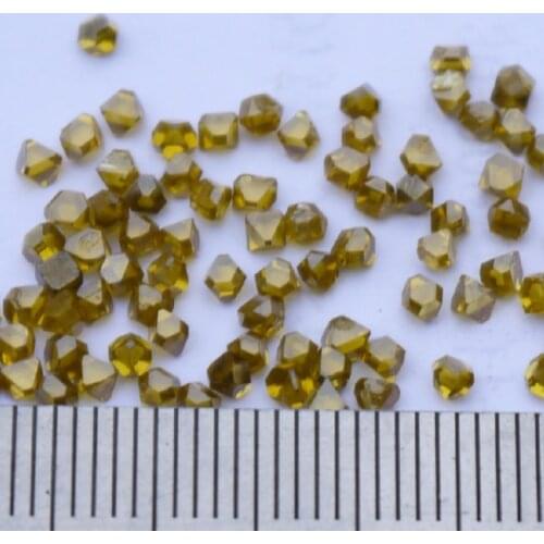 High Quality Large Particle Single Crystal Synthetic Diamond 2.2mm Average Weight 0.109 Carat