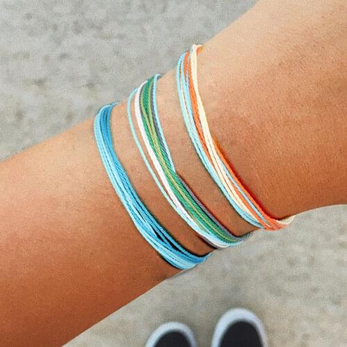 Yobest Lucky Charm Tibetan Bracelets & Bangles For Woman Men Handmade Knots Black Rope Amulet Bracelet Free Shipping