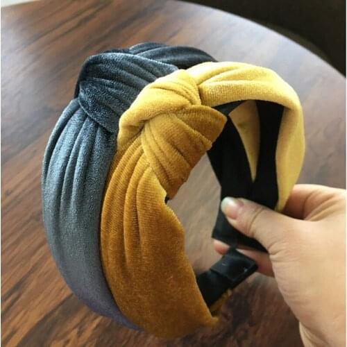 Women Velvet Hair Bow Headbands New Luxury Hairband Headwear Hair Accessories for Girls Holder