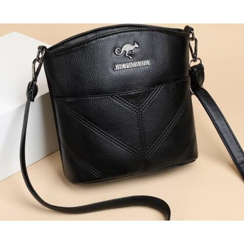 Women Bags Shoulder Bags for Girls Designer Crossbody Bags Pu Leather Messenger Bags Fashion Handbag New Solid Color Totes 2021