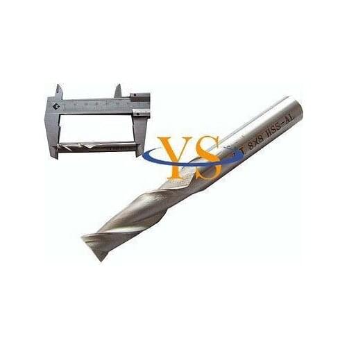 5pcs 2 Flute 8MM X 8MM Shank HSS End Milling Cutter CNC Milling Lathe