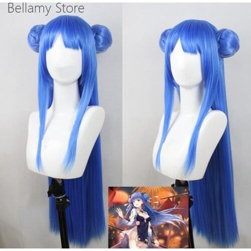 Azur Lane IJN Ibuki Heat Resistant Cosplay Costume hairwear Wig+Wig Cap