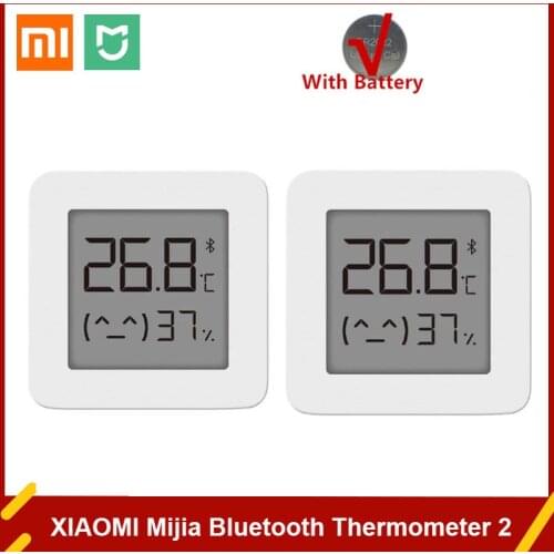 1-4pcs Newest XIAOMI Mijia Bluetooth Thermometer 2 Wireless Smart Electric Digital Hygrometer Thermometer Work with Mijia APP