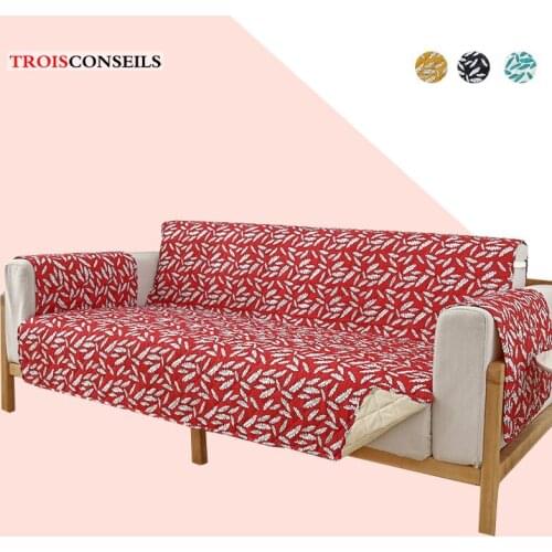 Printed Sofa Cushion Cover Removable Pet Kid Mat Armchair Furniture Protector Washable Couch Covers Slipcovers 1/2/3 Seat