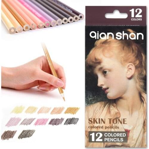 12/24 Skin tone Colored pencil ,lead portrait colored pencils for art painting, special oily sketch color pencils Art Supplies