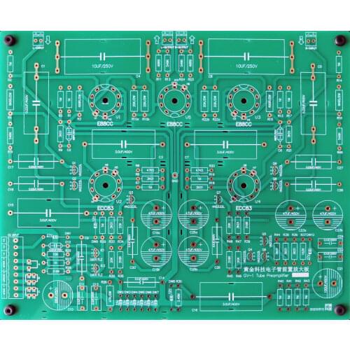 DIY Stereo Tube Preamplifier Bare PCB +PSU PCB Base On CAT SL1 Circuit