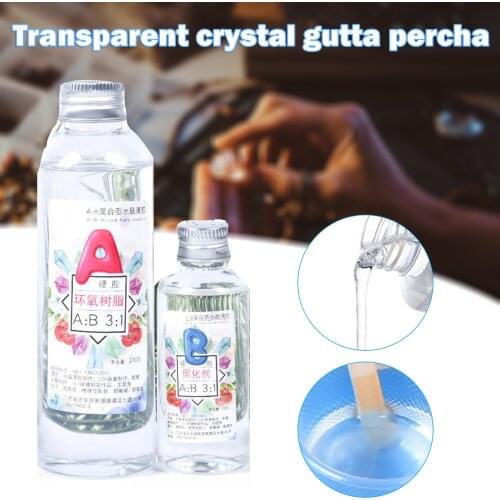 Jewelry Making Resin Epoxy 3:1 AB Crystal Glue High Adhesive Solvent Resistance Anti-yellow Accessories Tool Transparent LXH