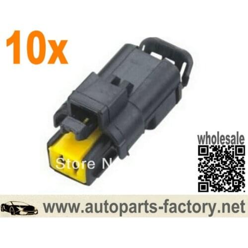 Longyue 10kit 2P Sealed Female Turn Lights Plug Kit for Black Sicma / FCI Socket Connector new