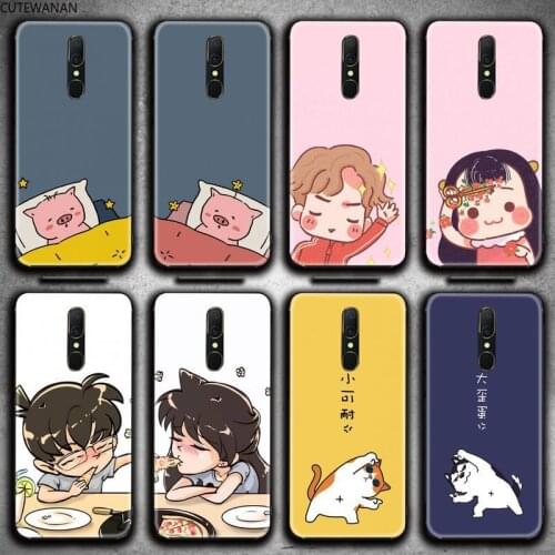 Cute Couples Pig Boy Girl Phone Case For Oppo A5 A9 2020 Reno2 z Renoace 3pro A73S A71 F11