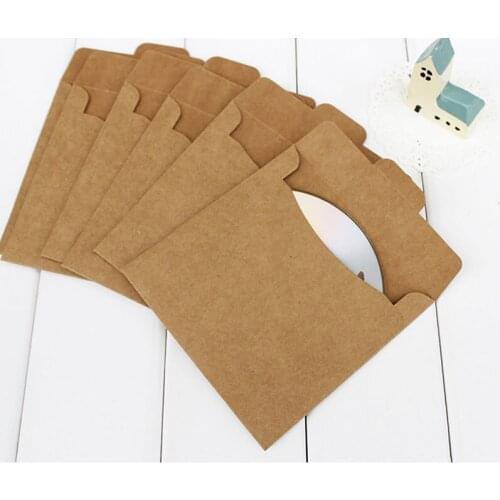 Fashion CD Case 5PCS/lot CD Packaging Paper Bag DVD Wedding for Photography Bag Can Accommodate 1 Discs