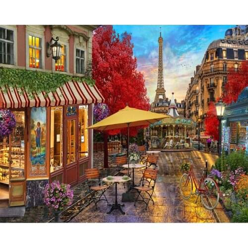 GATYZTORYFrame 60x75cm Landscape Diy Painting By Numbers Kit Modern Wall Art Picture By Numbers Acrylic Paint On Canvas For Home