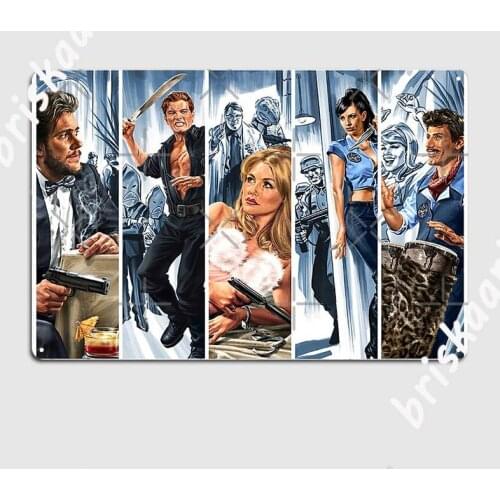 Dangerous 5 Cast Metal Sign Cave pub Wall Plaque Club Home Vintage Tin sign Poster