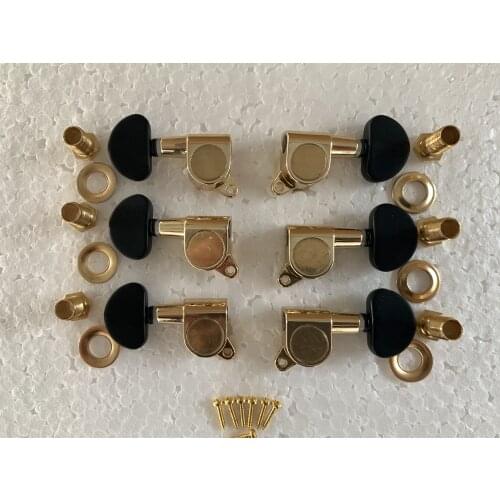 Genuine Set(3R+3L) of Electric Guitar Gold Color Machine head Tuner(10mm Hole) Made in Korea #N013