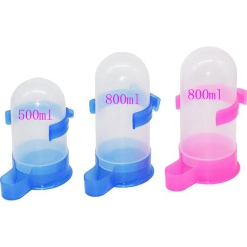 Bird Water Drinker Feeder Waterer with Clip Pet Bird Supplies Dispenser Bottle Drinking Cup Bowls For Pet Parrot Cage