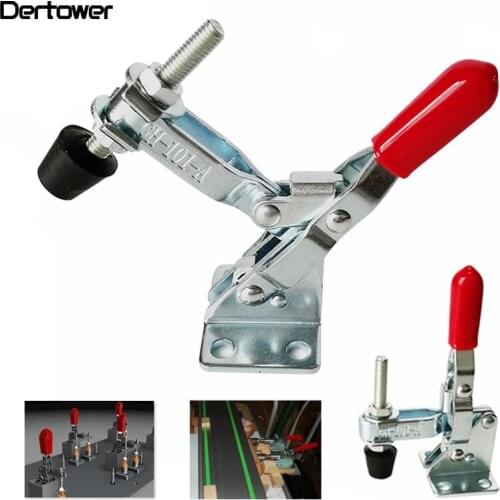 1pc 27kg 50kg 90kg Anti-Slip U Shape Toggle Clamp Holding Capacity Push Pull Toggle Clamp Vertical/Horizontal Type for Hand Tool