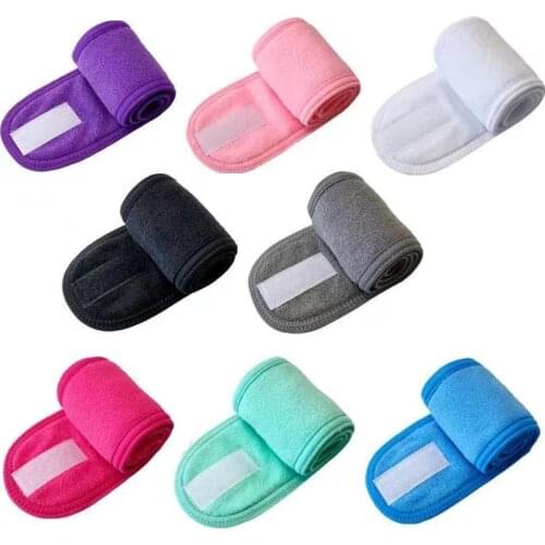 1Pcs Adjustable Wide Hairband Yoga Spa Bath Shower Makeup Wash Face Cosmetic Headband Women Ladies Make Up Accessories Dropship