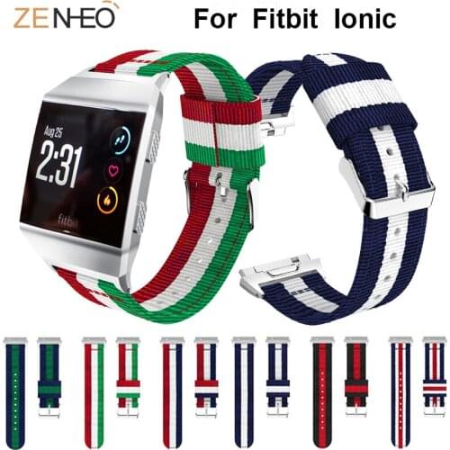 For Fitbit Ionic watch band Nylon mens watches Straps womens Bracelet replacement Watchband for Fitbit ionic Wristband strap