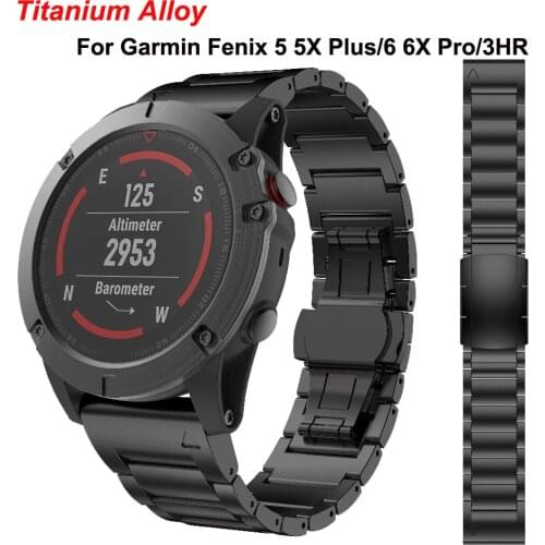 Replacement Band Straps For Fenix5 5X Plus Titanium Alloy Quick Release Easy Fit Watchband 22 26mm For Fenix6 6X Pro 3HR Correa