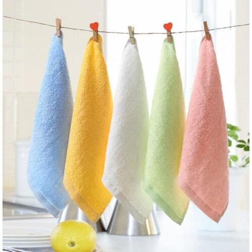 Fiber towel 25*25 Water absorption Square towel