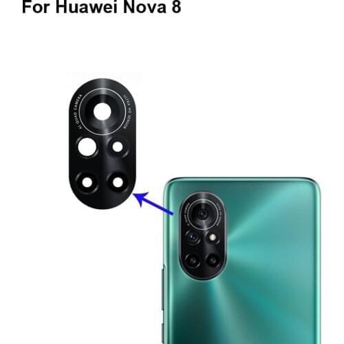 High quality For Huawei Nova 8 Back Rear Camera Glass Lens test good For Huawei Nova8 Replacement Parts
