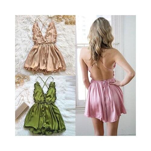 US Stock Womens Sexy Sleepwear Style Jumpsuit Rompers Bodysuit Playsuit Trousers