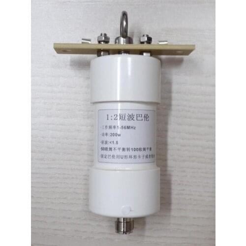 Barron shortwave antenna balun 1:2 50 ohm to 100 ohm unbalanced balance balance impedance transformation