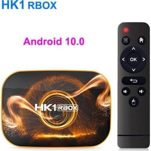 20pcs Android 10.0 TV Box HK1 RBOX R1 4K Rockchip 3318 4G RAM 64GB ROM 2.4G/5GHz Wifi Bluetooth 1080P Smart Media Player