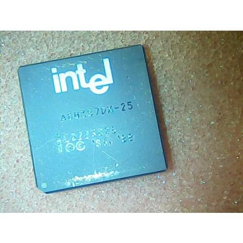 A80387DX-25 Antique cpu collection testimony of history antique computer accessories