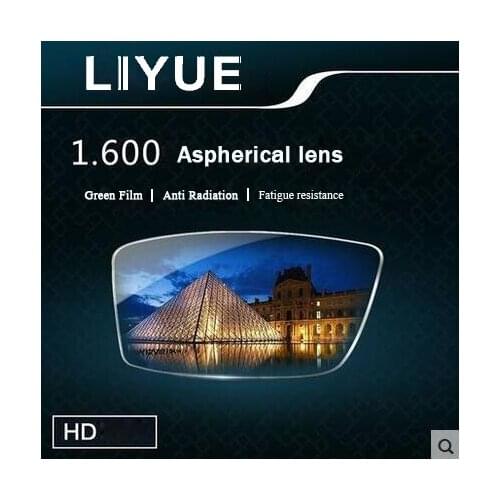 LIYUE index 1.61 super thin single vision lenses ASPHERIC prescription lenses anti ultraviolet radiation for myopia and presbyop