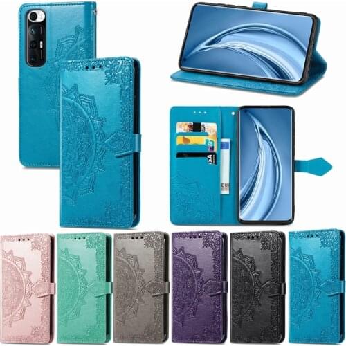 10Pcs Mandala PU Leather Wallet Flip Phone Cover TPU Case for Xiaomi Redmi 11 10S 10T Note 10 K40 Lite Ultra Pro Poco M3 X3 NFC