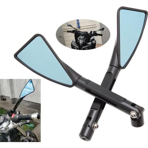 BLACK Universal Aluminum CNC Motorcycle Rearview Side mirror for Yamaha BMW Honda Suzuki Ducati Kawasaki Hyosung benelli ATV