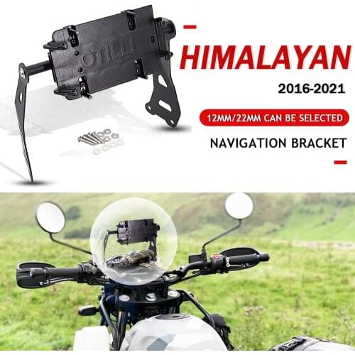 For ROYAL ENFIELD HIMALAYAN Motorcycle Windshield Stand Holder Phone Mobile Phone GPS Navigation Plate Bracket 2016 - 2021 2020