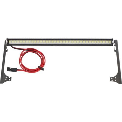 FBIL-RC Car Roof Lamp 36 LED Light Bar for 1/10 RC Crawler Axial SCX10 90046 90060 SCX24 Jeep Wrangler JK Rubicon Body