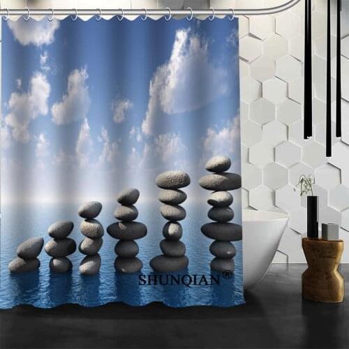 Custom stone Shower Curtain New arrival bathroom Accessories Bath screens Customized curtain