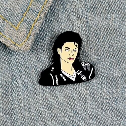 Dripping alloy Cartoon Michael Dancing Brooch Enamel Pins Metal Broches for Men Women Badge Pines Metalicos Brosche Accessories