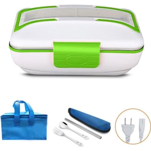 220V Electric Lunch Box Stainless Steel With Compartment Student Office Home Bento Boxs Heateing Food Warm Container Portable