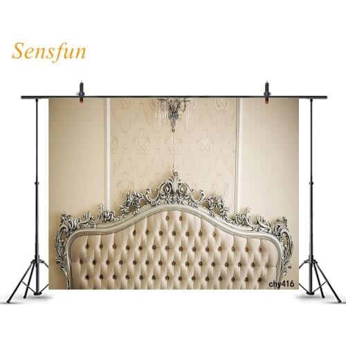 LEVOO Photo Background Double Bed Headboard Decor Newborn Photography Background Photo Studio Backdrop Shoot Props Photocall