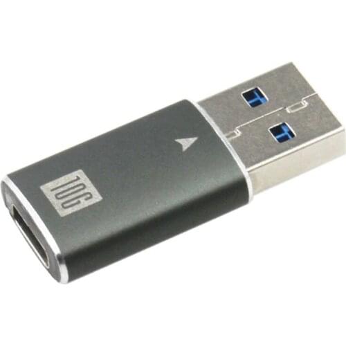 Metal Type C Female to USB Male Adapter Converter Gen2 10Gbps USB-C Extender Connector Head 50LA