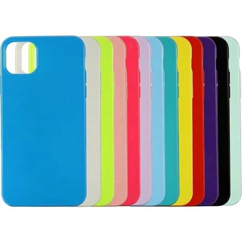 Soft TPU Case For Iphone 6.1 6.5 5.8 inch New 2019 Glossy Candy Solid Colorful Cover Crystal Silicone Fashion Bling Phone 200PCS