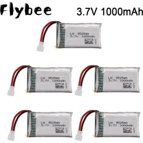 Upgrade 3.7V 1000mAh Li-PO Battery For Syma X5 X5C X5C-1 X5S X5SW X5SC V931 H5C CX-30 CX-30W Quadcopter Drone Spare Parts 952540
