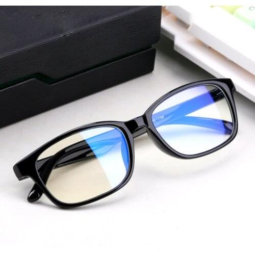 New Anti Fatigue Anti Radiation Glasses Anti Blu Ray Computer Flat Goggles Large Frame Mens and Womens Fashion Reading Glasses